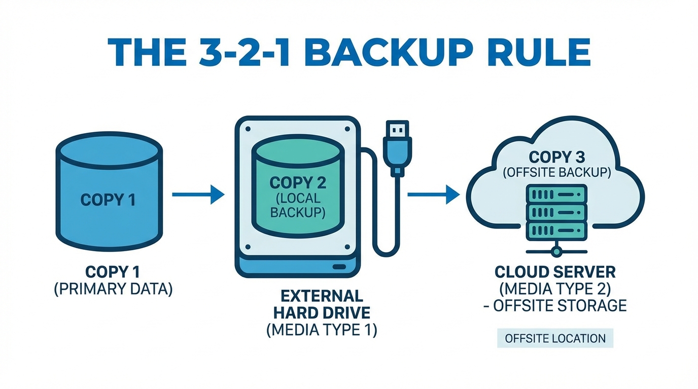 3-2-1バックアップルールとは？クラウドストレージで実践するデータ保護の基本 - HStorage