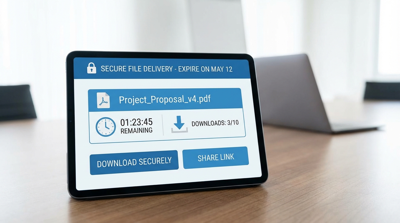 ダウンロード回数制限と有効期限でファイル納品を安全に管理する - HStorage