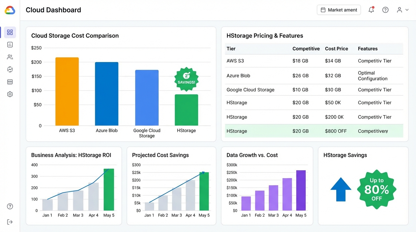 クラウドストレージ コスト比較