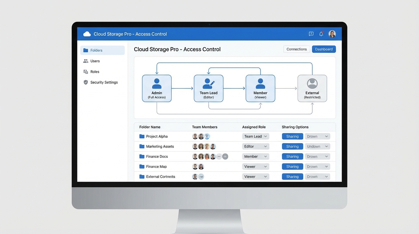 クラウドストレージの権限設定と運用フロー